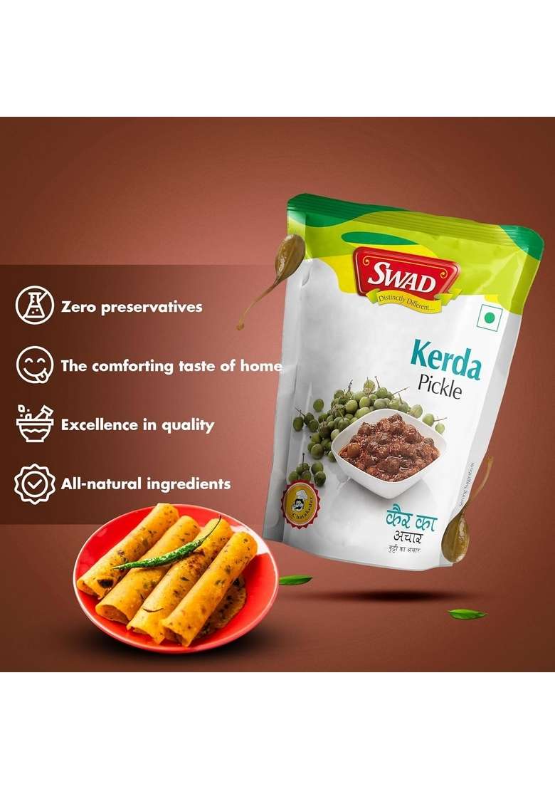 Swad Delicious Tenti Dela Pickle Kerda Achar Gunda 200G Pack Of 5 - Indya