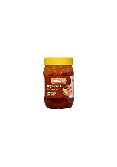 Pariwar Dryfruit Pickle | Mixed Nut And Fruit Achar In Spiced Blend For Rotis Parathas Rice Thalis Snacks Home Dining Tangy Flavored Side Accompaniment 500Gm