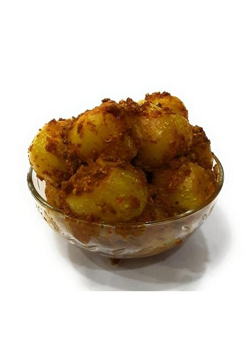 Ravso Home Made Tasty Organic Onion Masala Pickle With Oil 500 Gm