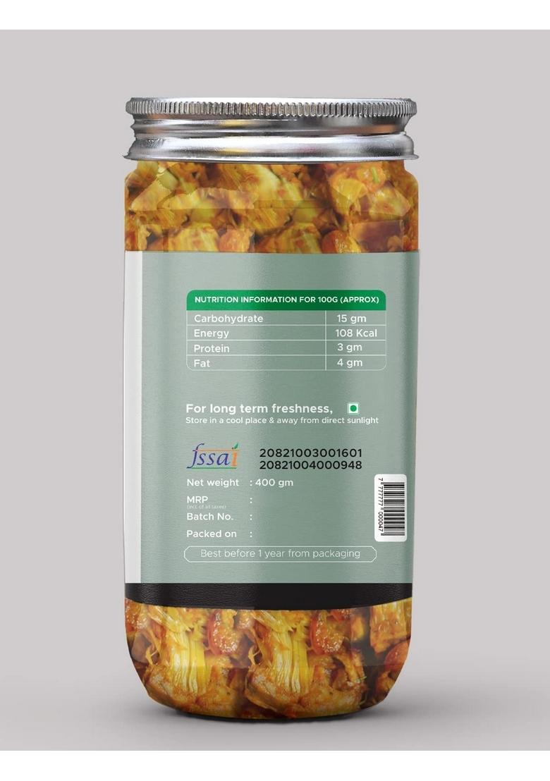 Achari Pickles Punjabi Kathal Lehsun Ka Achar I Homemade Tasty Pickle 400 Gm Jackfruit Garlic Taste Bhi Health Organic