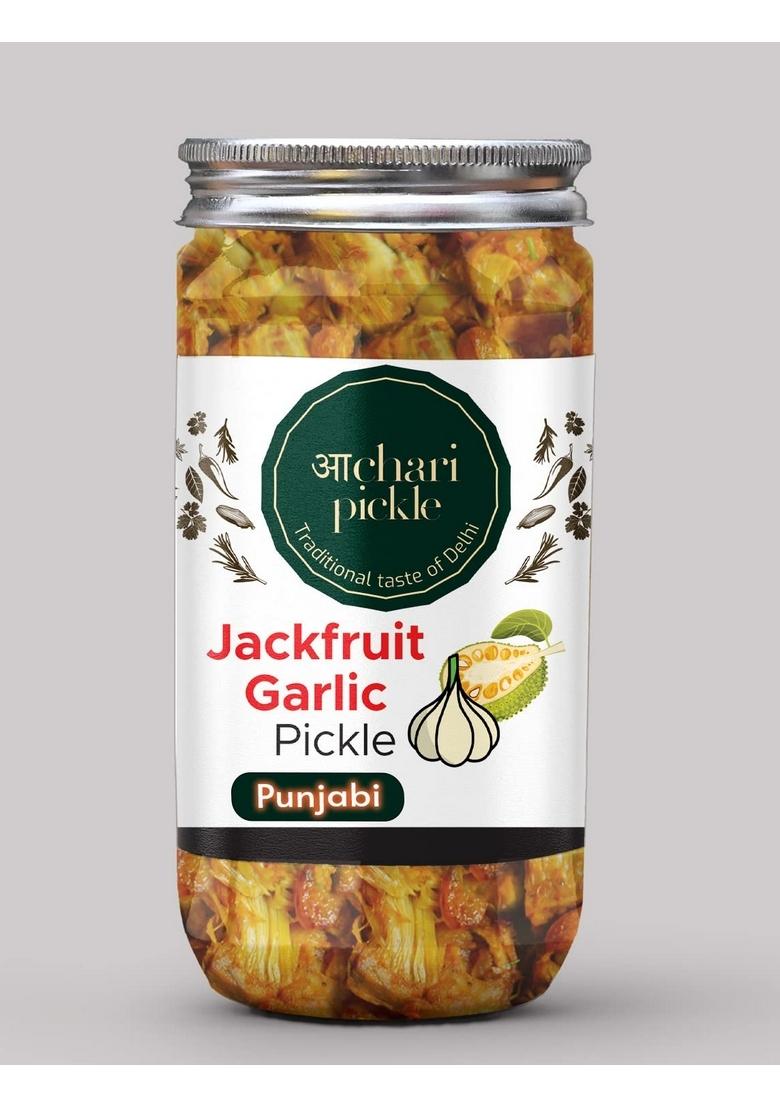 Achari Pickles Punjabi Kathal Lehsun Ka Achar I Homemade Tasty Pickle 400 Gm Jackfruit Garlic Taste Bhi Health Organic