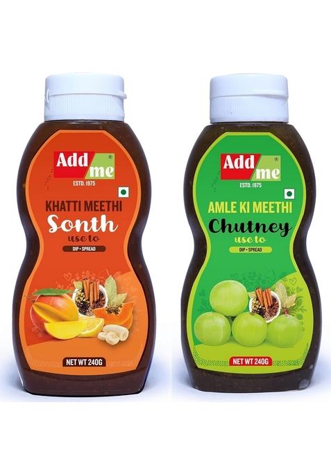 Add Me Khatti Meethi Sonth 240G Amla Sweet Chutney 240 Gm Pack Of 2 480Gm Awle Ki Sweets Chatni स्वादिष्ट जlयेकेदार खट्टी मीठी चटनी