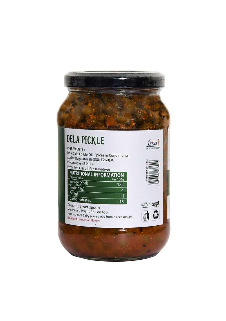 Urban Organix Foods Home Made Ker Dela Teet Ka Rajasthani Marwadi Pickle Achar 400Gm Healthy Diet For Life - Indya