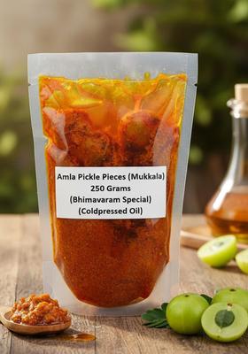 Kalagura Gampa Amla Pickle Pieces Agrahaaram Special Coldpressed Oil 250 Grams