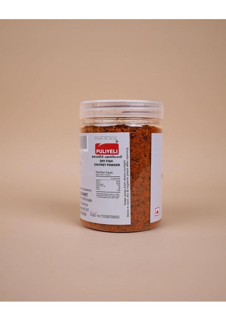 Puliyeli Dry Fish Chutney Powder 400Gm Tasty | Natural Ingredients Perfect With Idli Dosa Rice Protein Rich South Indian