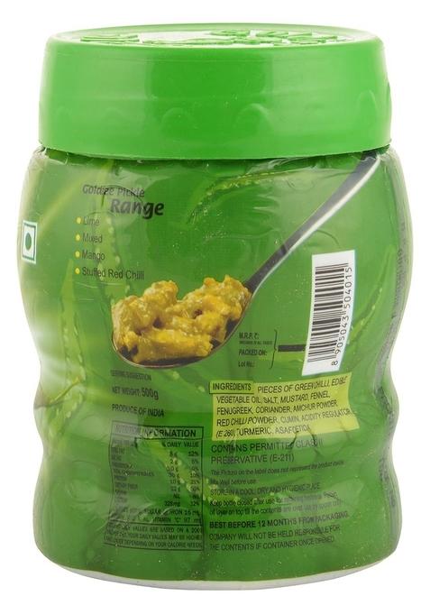 Goldiee Specialty Pickles Green Chilli 1Kg