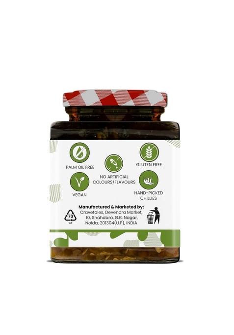Cravetales Chilli Pickle 250G 100 Natural Homemade Tasty Healthy No Artificial Color Flavor Palm Oil Free