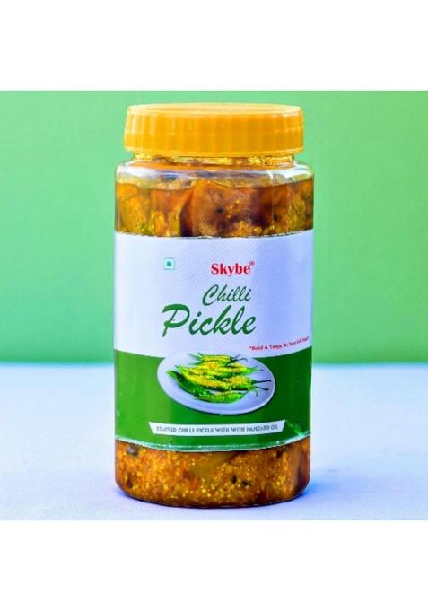 Skybe Green Chilli Pickle 500G – Fiery Tangy Punch Crafted With Heritage Spices For A Perfect Bold Flavor