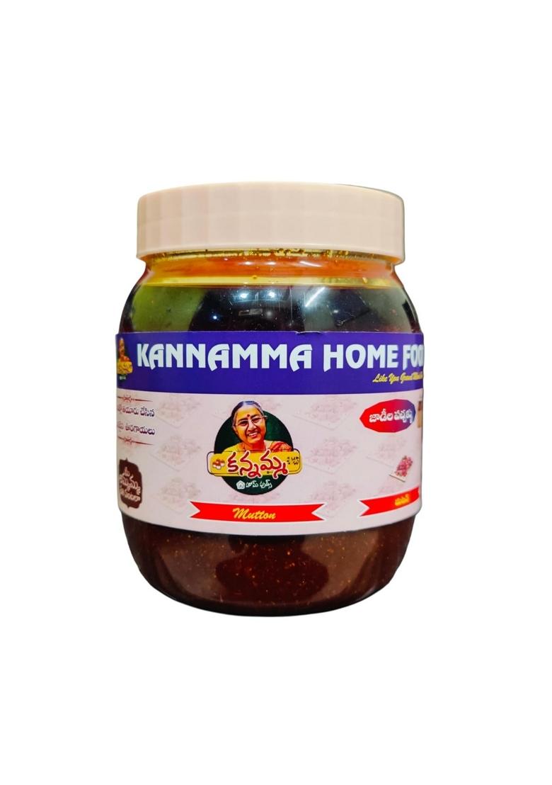 Kannamma Home Foods Homemade Mutton Pickle Boneless |Kannamma Foods| Andhra Style | No Added Preservatives Chemical Free Jar Authentic Spicy Tangy Achar 1 Kg