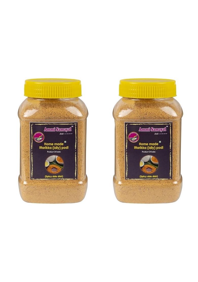 Ammi Samayal Homemade Idly Podi Ittarikka Powder | Authentic Chutney For Idli Dosa Traditional South Indian Spice Blend 200G Pack Of 2