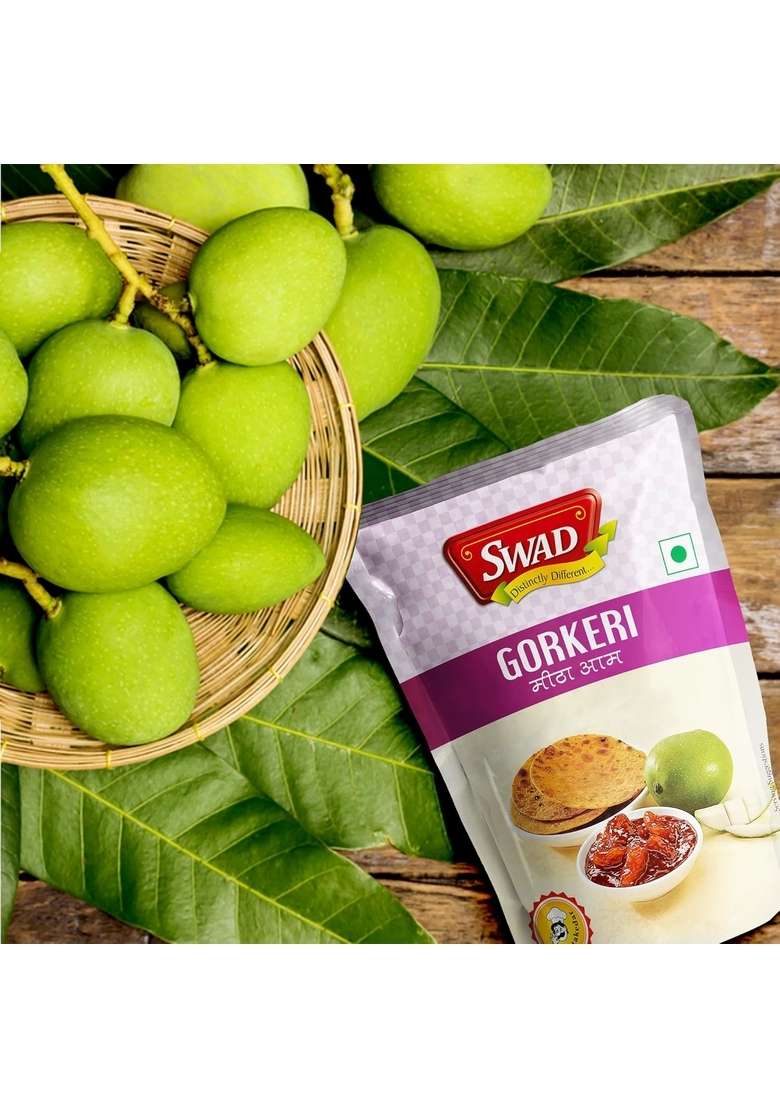 Swad Delicious And Tangy Sweet Gor Keri Chutney Mango Aam 200Gm Each Pack Of 5 - Indya