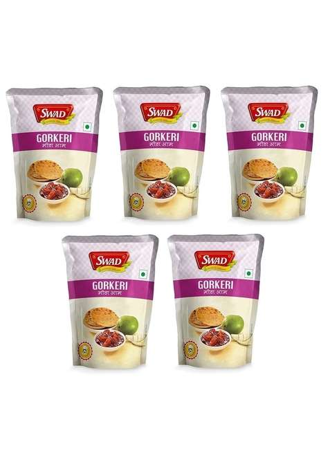 Swad Delicious And Tangy Sweet Gor Keri Chutney Mango Aam 200Gm Each Pack Of 5
