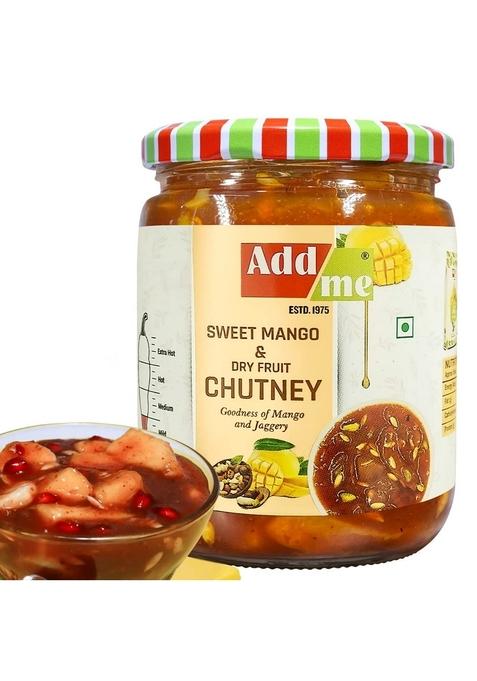 Add Me Sweet Navratan Mango Chutney Pickle With Dry Fruits Aam Ki Chatni Jam Preserve In Spices 600G Glass Pack