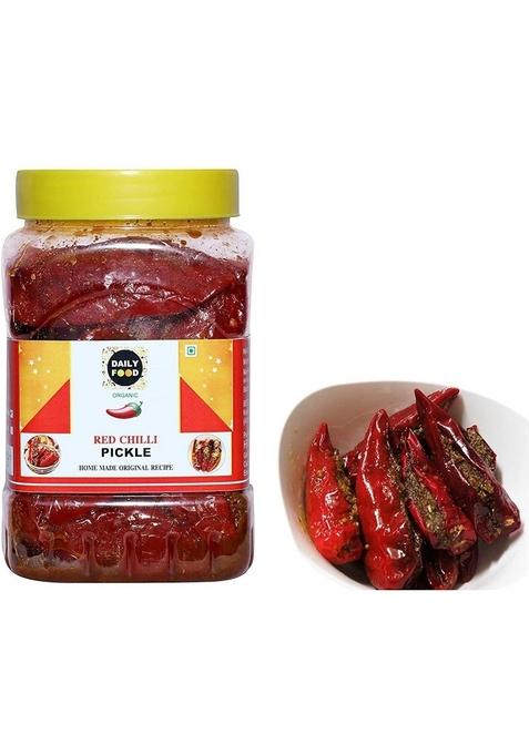 Daily Food Dry Bharva Red Chili Pickle Lal Mirch Ka Achar Organic 800 Grams