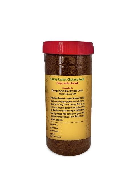 Mirchi Bites Andhra Curry Leaves Chutney Podi | Karivepaku Authentic Product From Pradesh