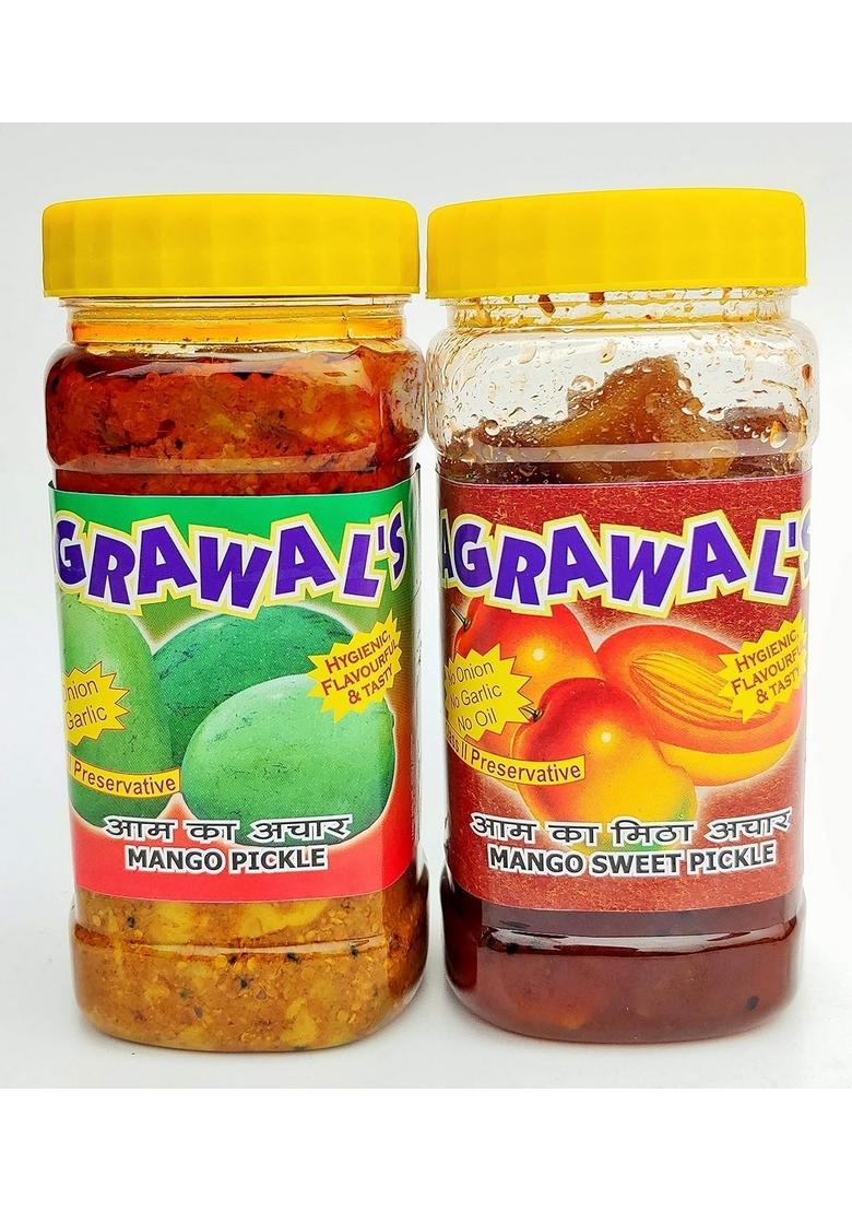 Agrawal'S Mango Pickle 450 Gms Sweet Combo