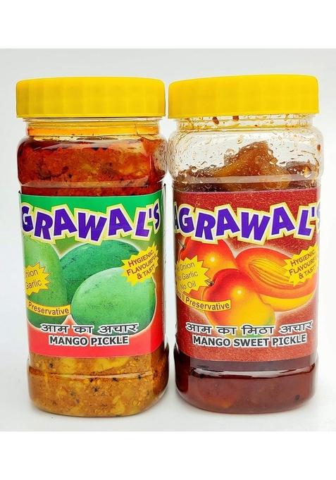 Agrawal'S Mango Pickle 450 Gms Sweet Combo