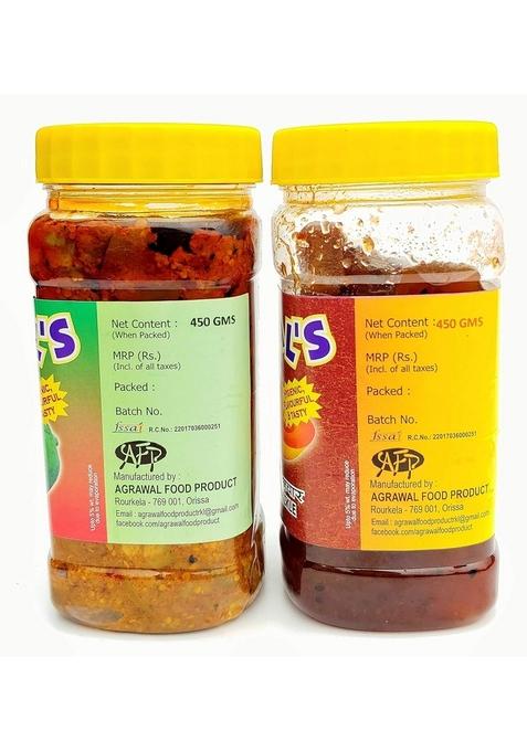 Agrawal'S Mango Pickle 450 Gms Sweet Combo