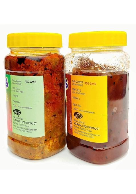 Agrawal'S Mango Pickle 450 Gms Sweet Combo