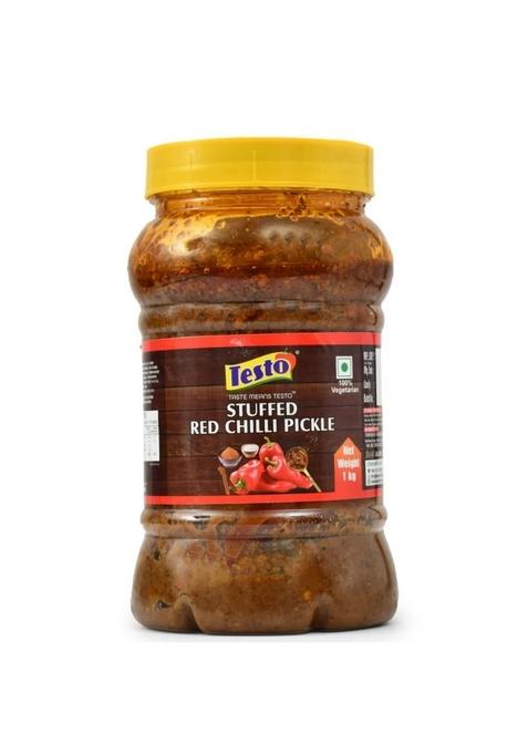 Testo Red Chilli Stuffed Pickle 1Kg