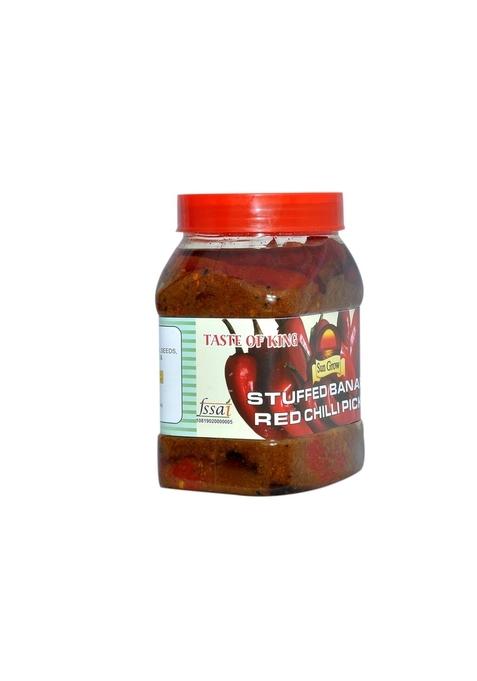 Sun Grow Homemade Stuffed Banarasi Red Chilli Pickle ||Traditional Flavor Tasty Spicy || 1Kg