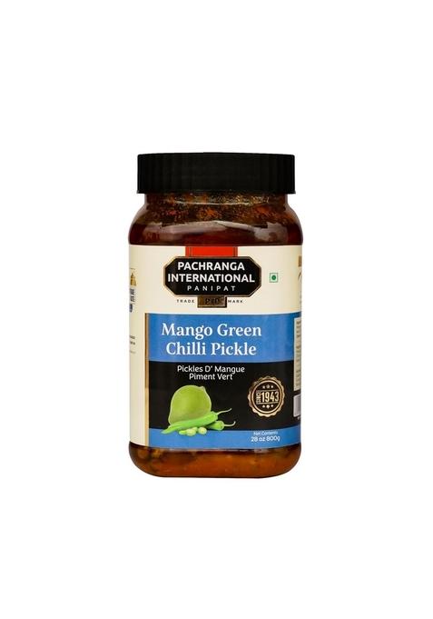 Achar Pachranga Pachranga'S Mango Green Chilli Pickle 800Gm | International Inc Aam Aur Hari Mirch Ka Achaar Deliciousness In Every Bite Spicy Tangy Savoury Zero Artificial Colours Traditional Recipe