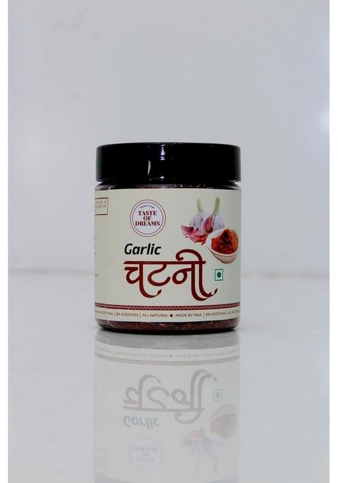 Taste Of Dreams Dry Garlic Chutney 200G | Ready To Eat Authentic Maharashtrian Vada Pav Handmade Traditional Indian Spice Mix No Preservatives Artificial Colors Or Flavors