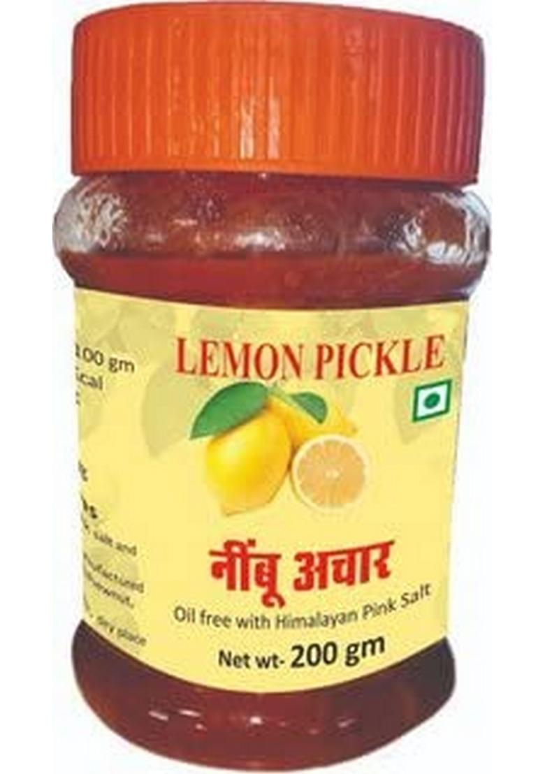 Mealsumm Lemon Pickle Oil Free Low Sodium Pack Of 2 400 Gm