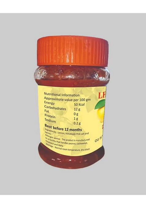 Mealsumm Lemon Pickle Oil Free Low Sodium Pack Of 2 400 Gm