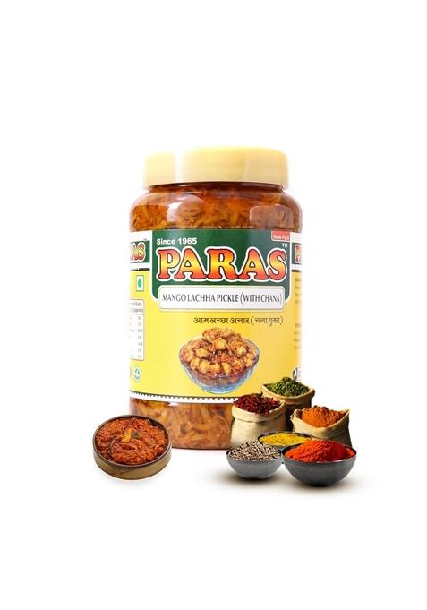 Paras Banarasi Mango Laccha Pickle 500G | Shredded Aam Ka Achar With Mustard Oil Spices Spicy Tangy Raw Strips Traditional Homemade Style North Indian