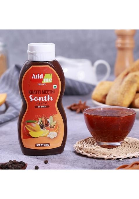 Add Me Mixed Pickle Achar 210G Khatti Meethi Sonth Chutney 240G Mix Pani Puri Bhelpuri Samosa Chatni | Authentic Indian Condiment Duo For Chaat And Snacks Vegan Gluten Free