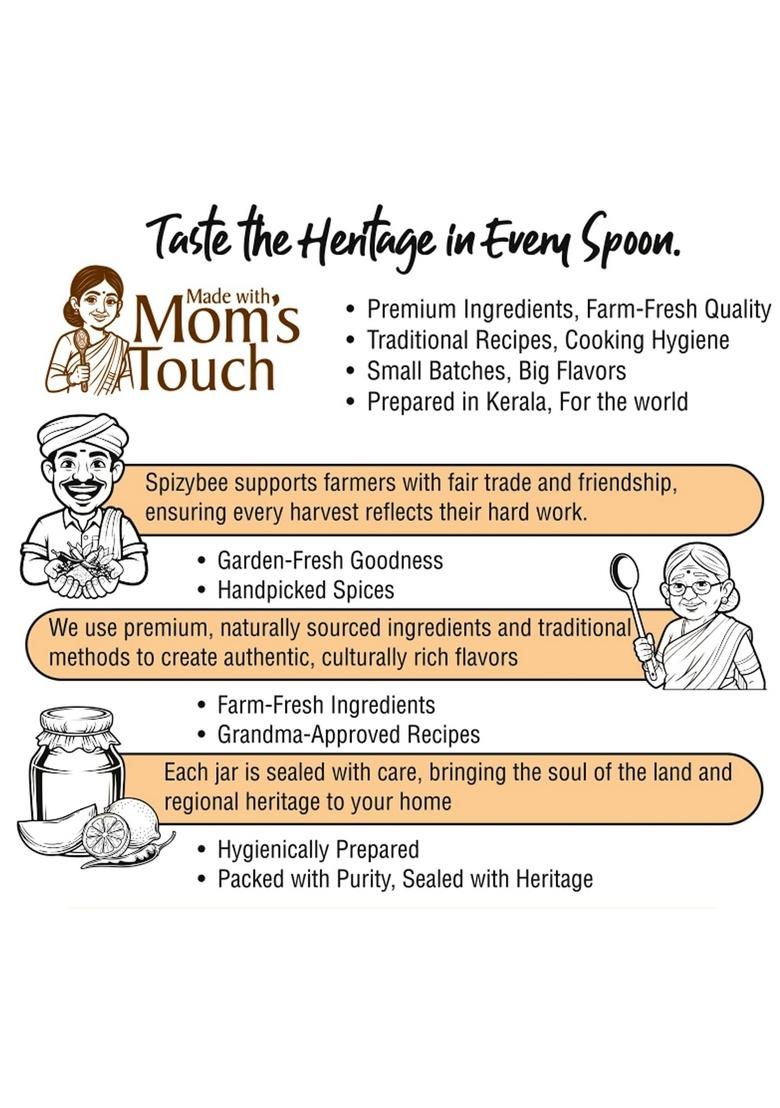 Spizybee Premium Tuna Fish Pickle | Authentic Kerala Style Specially Sealed Jar Pack 450G