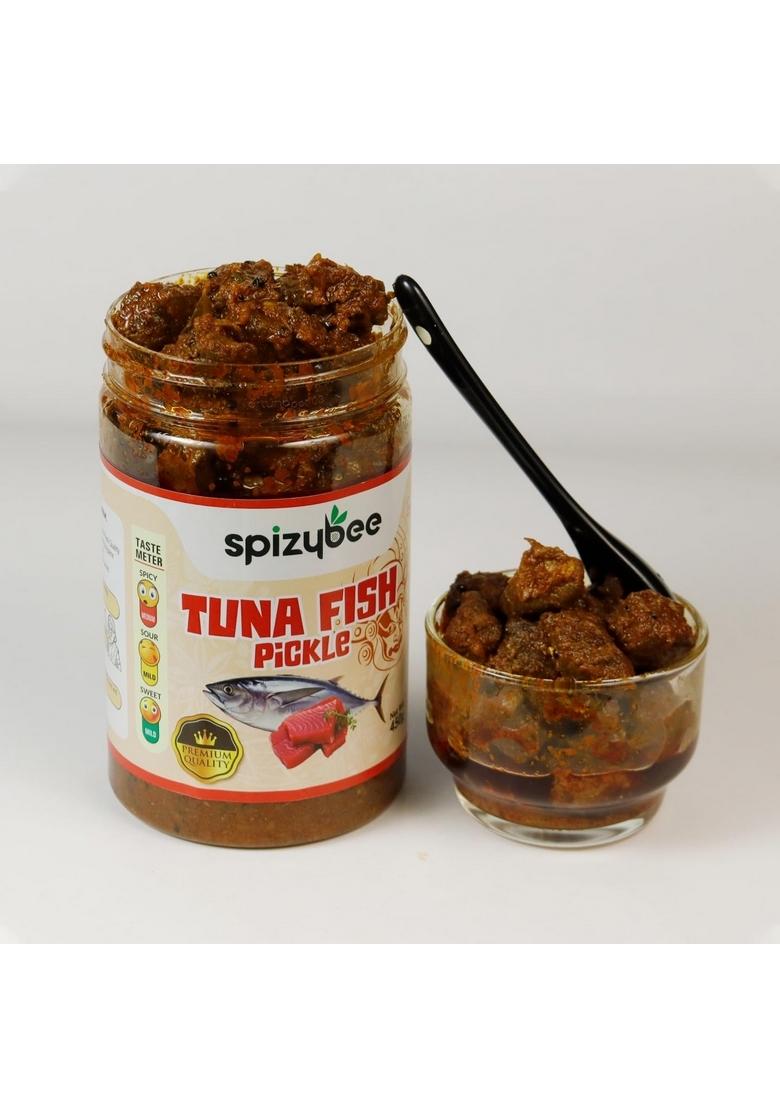 Spizybee Premium Tuna Fish Pickle | Authentic Kerala Style Specially Sealed Jar Pack 450G