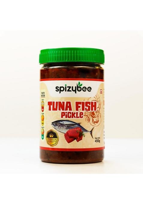Spizybee Premium Tuna Fish Pickle | Authentic Kerala Style Specially Sealed Jar Pack 450G