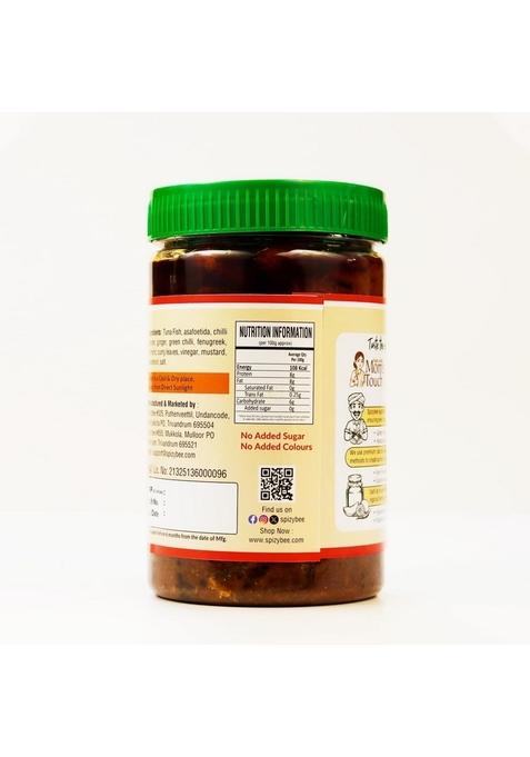 Spizybee Premium Tuna Fish Pickle | Authentic Kerala Style Specially Sealed Jar Pack 450G