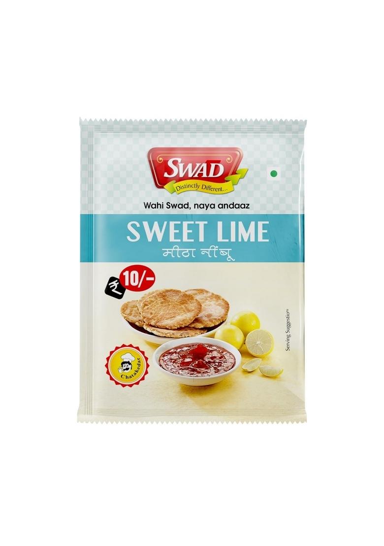 Swad Delicious Traditional Sweet Lime Chutney And Sour Lemon Chatni Khatti Meethi Nimbo Slices 40Gm Pack Of 50