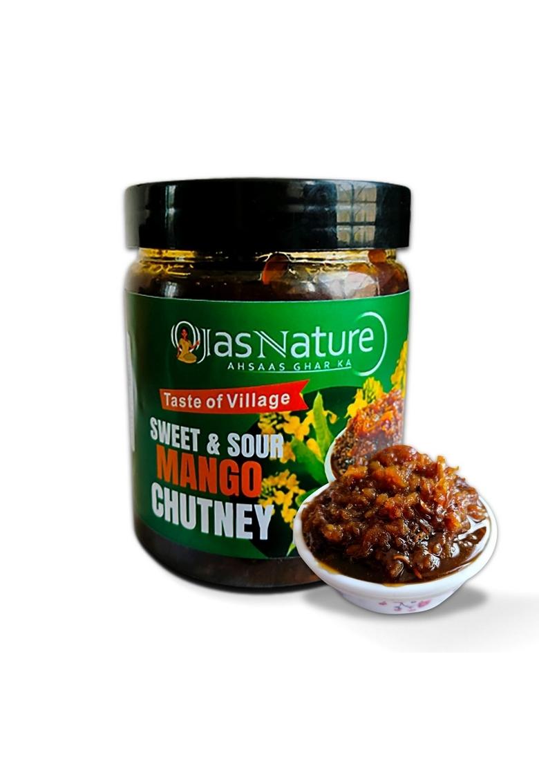 Ojas Nature Sweet And Sour Mango Chutney 700 G | Khatti Meethi Aam Ki Ka Chunda Khatta Meetha Pickle All Natural Homemade No Preservatives