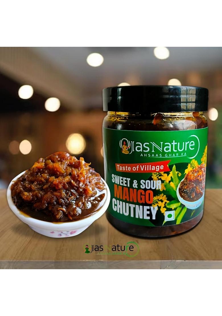 Ojas Nature Sweet And Sour Mango Chutney 700 G | Khatti Meethi Aam Ki Ka Chunda Khatta Meetha Pickle All Natural Homemade No Preservatives