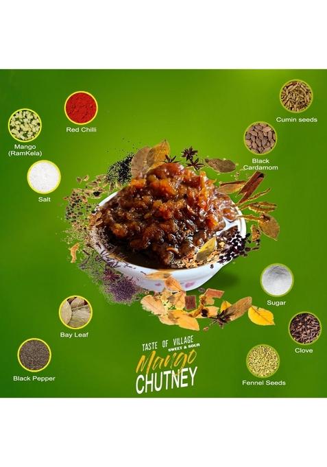 Ojas Nature Sweet And Sour Mango Chutney 700 G | Khatti Meethi Aam Ki Ka Chunda Khatta Meetha Pickle All Natural Homemade No Preservatives