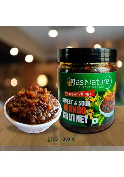 Ojas Nature Sweet And Sour Mango Chutney 700 G | Khatti Meethi Aam Ki Ka Chunda Khatta Meetha Pickle All Natural Homemade No Preservatives