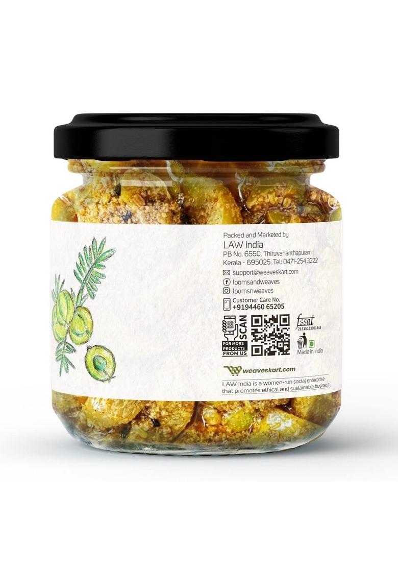 Looms Weaves Weaves™ Homemade Amla Gooseberry Pickle Handmade Preservative Free Grandma’S Secret Recipe Kerala Style