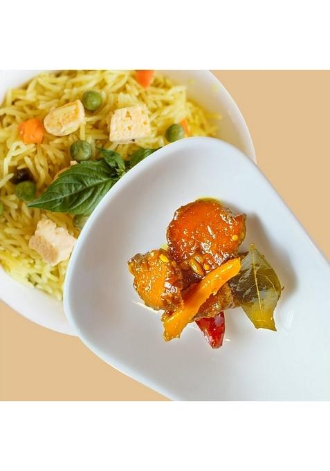 Langha Valley Combo Of Homemade Raw Turmeric Pickle Haldi Ka Achar Handmade In Organic Mustard Oil Preservative Free No Added Colors Or Flavors Sun Dried Matured Glass Jar With Wooden Spoon 180 Grams Pack 2