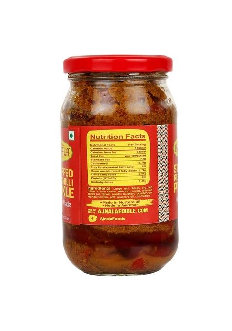 Ajnala Amritsari Pickles 400 Gms Stuffed Red Chilli Pickle