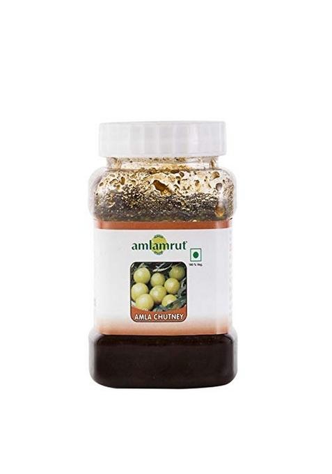 Amlamrut Amla Chutney | Fresh Indian Gooseberry Natural Vitamin C Rich 300G Each Pack Of 7