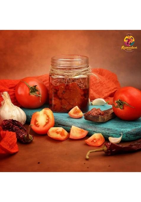 Ramadevi Foods Tomato Pickle With Garlic | Size 200Gm