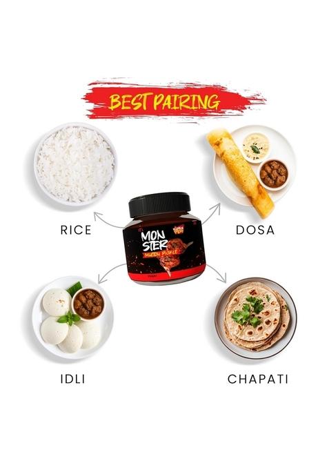 Pickle Fresh Spicy And Traditional Peri Chicken Mutton Combo – Pack Of 2 250G Each | No Preservatives Added