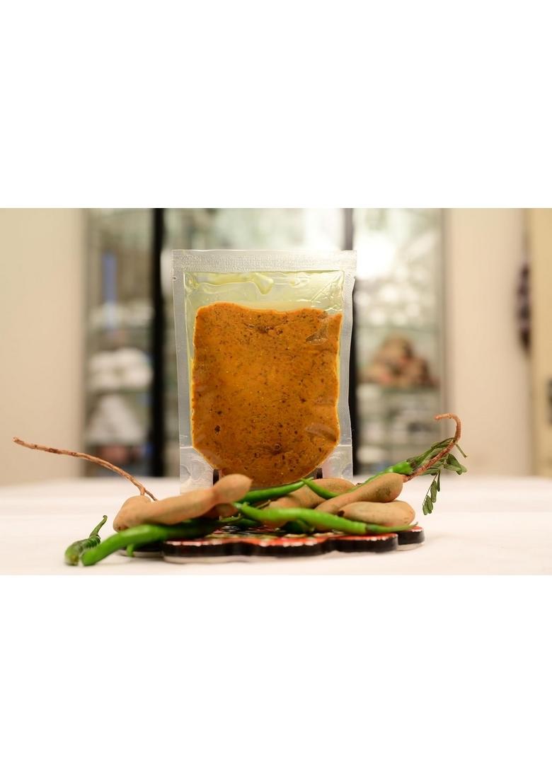 Siaksh Special Fresh Spicy Tamarind Imli And Greenchilli Pickle 100Gm
