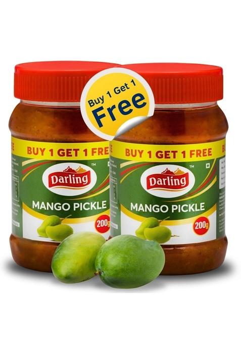 Darling Mango Pickles 200G Buy1 Get 1 Traditional South Indian Taste | Authentic Achar No Added Colours Preservatives