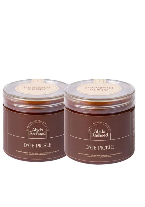 Abida Rasheed Home Made Date Pickle | No Added Artificial Preservatives Special Malabari By Ar Foods Pack Of 2