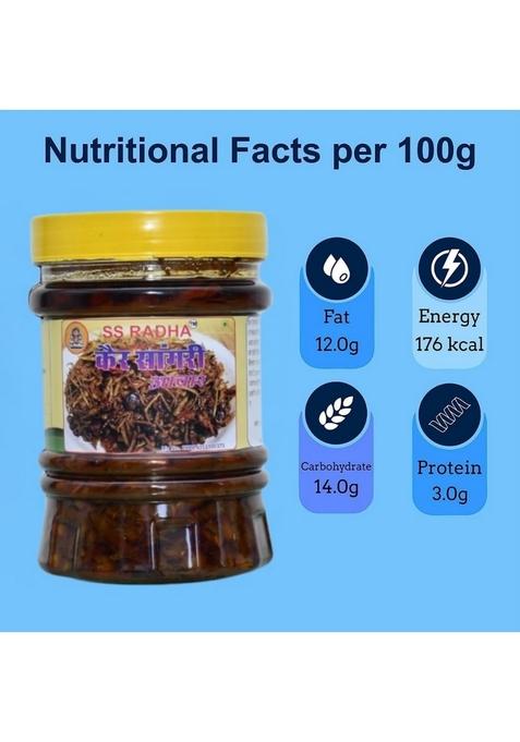 Ss Radha Authentic Homemade Rajasthani Kair Sangri Ka Achar – Traditional Desert Berry Bean Pickle 400 Gram